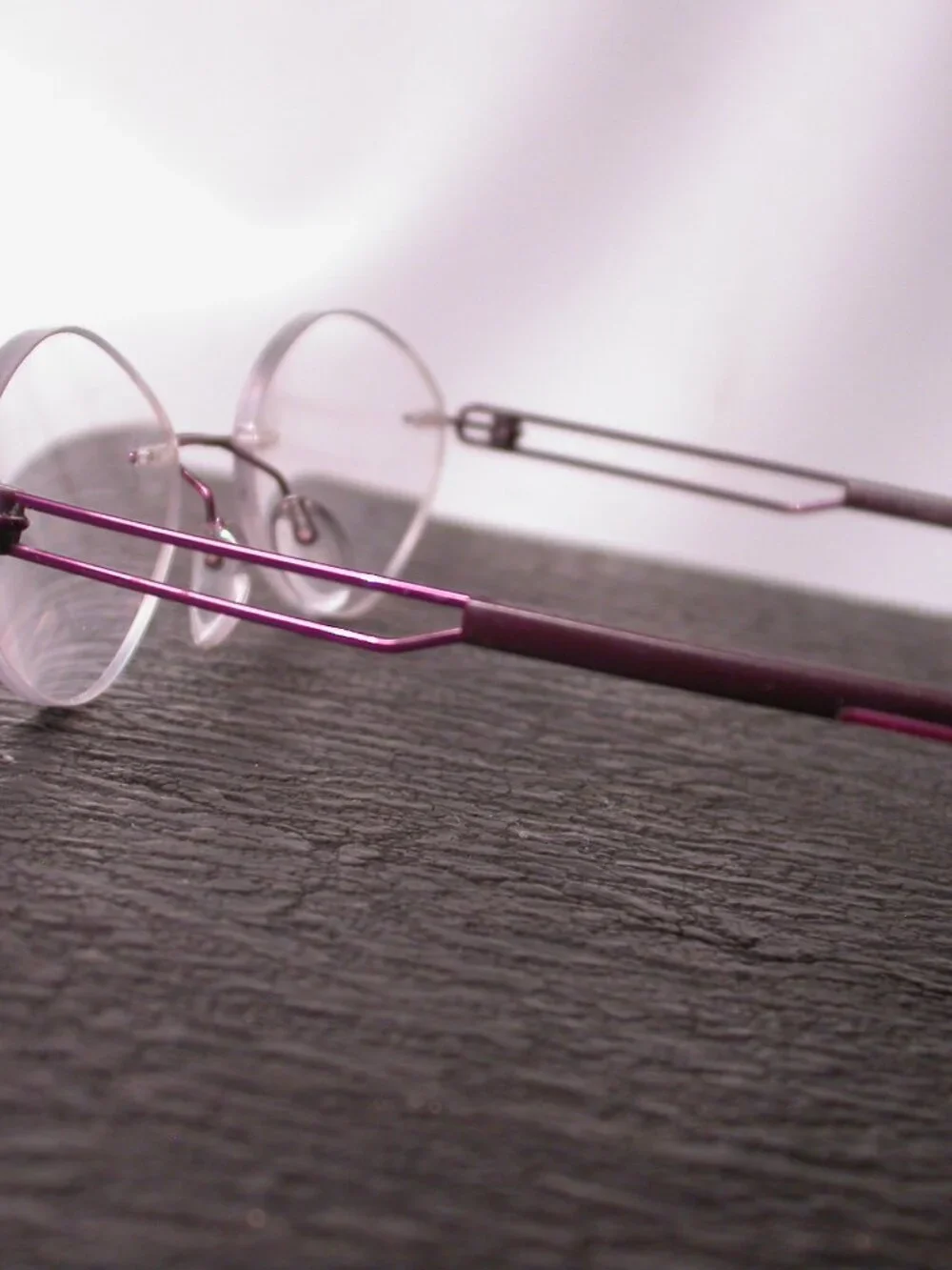 Silhouette Purple Wire Light Weight Eyeglasses Made in Austria